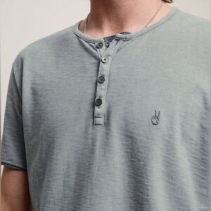 John Varvatos Quincy Peace Sign Henley